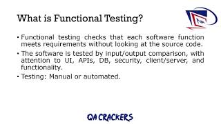 Tutorial 9 : Software Testing - Functional & Non-Functional Testing