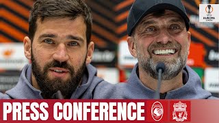 Jürgen Klopp & Alisson Becker | Europa League press conference | Atalanta vs Liv