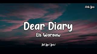 Dear Diary - Els Warouw (Lirik Lagu) || Dear Diary ku ingin bercerita (Dear Diary Tiktok)