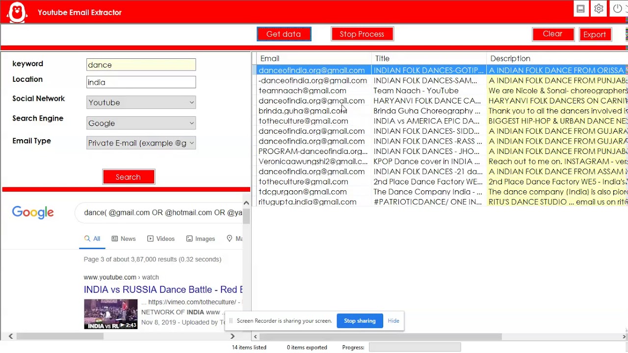 Email Extractor Software Youtube