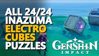 All Inazuma Electro Rotating Cubes Puzzles Genshin Impact