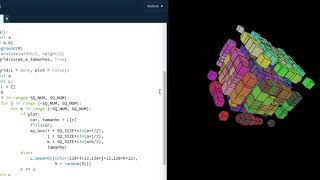 A 3D grid on #Processing #Python Mode