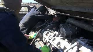 Russian mechanics repairing vehicles in Ukraine ￼