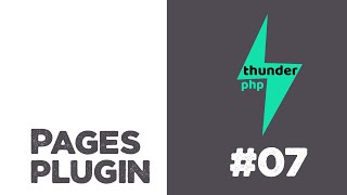 Pages plugin for thunderPHP Framework #07 | Add controller | Quick programming tutorial