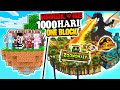 1,000 HARI SURVIVAL HARDCORE SKYBLOCK BERSAMA 1,000 VILLAGER VS ZOONOMALY DI MINECRAFT !