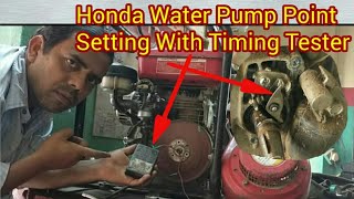 Honda water pump CB point setting with Timing Tester