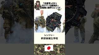 『自衛官がガチで付けている腕時計4選』自衛隊の雑学エピソード　#shorts #自衛隊