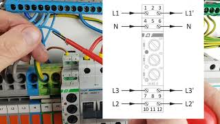 How to connect? - LK-BZ-3 K three-phase network voltage presence indicator lamp