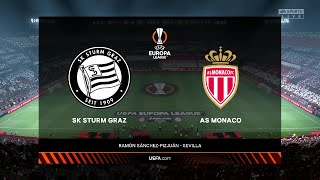 ⚽ SK Sturm Graz vs Monaco ⚽ | UEFA Europa League (09/12/2021) | Fifa 22