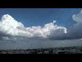 white thick clouds accompanying with the blue sky @guntur.