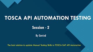Tosca API Testing | API Automation Testing | Execute API Test | API Testing | Postman