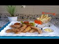 دجاج مقرمش🍗🍗 ما تشبعوش منه .بطبقة مقرمشة موجودة في كل مطبخ.KFC Style Crispy Chicken Strips