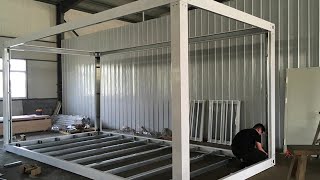 20ft prefab Readymade Foldable open shipping container frames