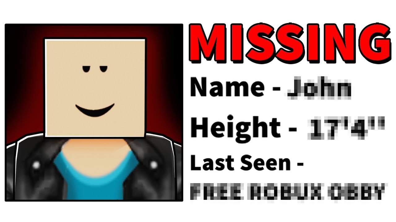 This Roblox Player Is Missing Youtube
