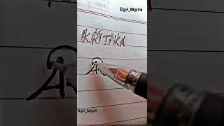 Kritika name brand logo#logo#logomaking#ytshorts#viralvideo#uniquelogo#logomaking#MahiAnnu🤗💞👍