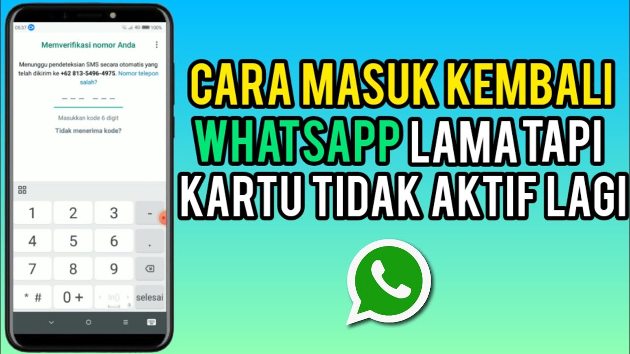 Cara Mengembalikan Akun Whatsapp Lama Nomor Sudah Aktif Yang Terkendala ...