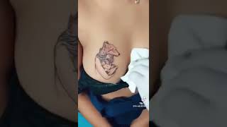 පියයුරු Tattoo එක 😊 tik tok sri lanka ❤👍