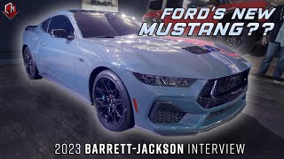 Ford's Newest 2024 Mustang Reveal! | Jim Owens Interview at Barrett-Jackson 2023