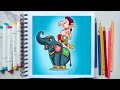 Easy Ganesh Drawing with sketch pen and oil pastel color #shorts #Ganeshchaturthi #viral