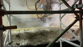 Hydro Demolition using our remote controlled Conjet Nalta