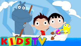 Row Row Row Your Boat | Nursery Rhymes For Kids | Kindergarten Video For Toddlers by Kids Tv