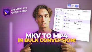 Convert MKV to MP4 Format But In Bulk With Uniconverter 16 | MP4 Video Converter 2025