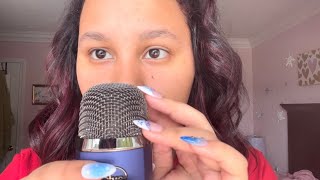 ASMR mic scratching + mouth sounds 🎤👄