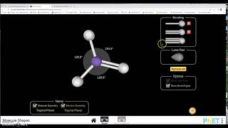 Using a Phet Simulation to Build Molecules with One Central Atom