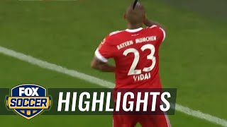 Arturo Vidal goal makes it 3-0 for Bayern vs. Schalke | 2017-18 Bundesliga Highlights