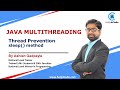 #9 Thread Prevention in Java | sleep() method | Multithreading in Java | By Ashish Gadpayle
