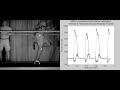 slow motion video of sprint trial with synchronized vertical and horizontal force data