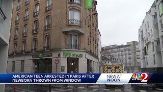 American teen accused of throwing newborn from Paris hotel window