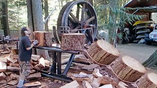 Amazing Automatic Wood Chipper Machines || Fastest Firewood Processing Machines || Wood Splitter #1