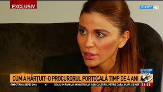 Andreea Cosma, victima procurorului Portocală face dezvăluiri în exclusivitate la Antena 3