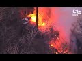 watch sky 5 shows large flames in southwest oklahoma city