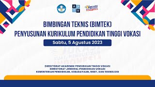 Bimbingan Teknis (Bimtek) Penyusunan Kurikulum Pendidikan Tinggi Vokasi