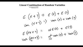 Linear Combination of Random Variables
