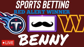 NFL FREE PLAY: Tennessee Titans vs. Washington Commanders 🏈 Red Alert Win 🚨 Sunday 10/9/22