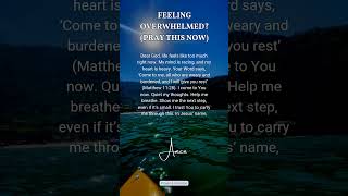 A Prayer For When You Feel Overwhelmed