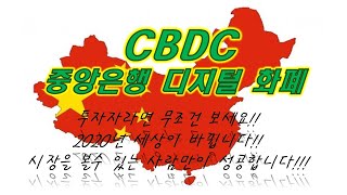 CBDC(중앙은행 디지털 화폐) A~Z까지..../ 현금없는 사회 /각국의 CBDC 준비현황 / 투자자라면 무조건 보세요!!