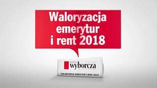 Waloryzacja emerytur i rent 2018 - we wtorek w \