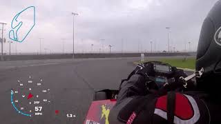 Daytona Road Course:  250 Superkart 144.2mph top speed 12-30-19