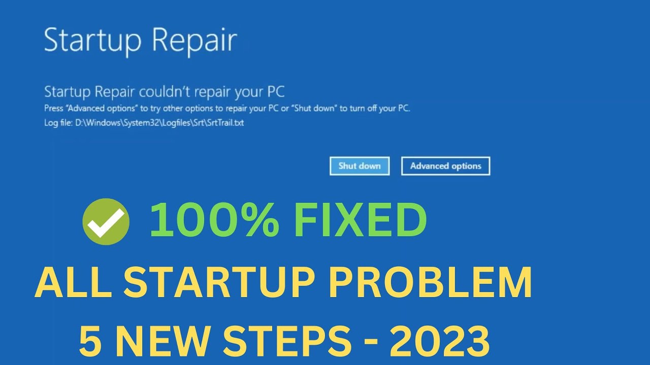 How To Fix Startup Repair Couldn’t Repair Your PC In Windows 10/11(5 ...