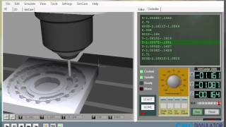 Gcode simulate using CNCSimulator Pro