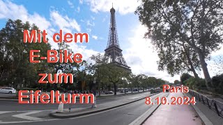 Eiffelturm - mit dem E-Bike von Von Pont au Double - Paris 8.10.2024