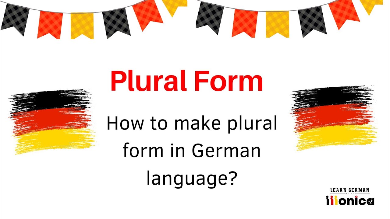 How To Make Plural Form In German Language? - YouTube