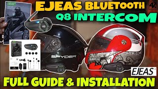 UNBOXING EJEAS Q8 INTERCOM w/ DROP TEST \u0026 WATERPROOF TEST | FULL GUIDE PAIRING #ejeasq8intercom