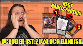 THE BEST BANLIST EVER!!! Yu-Gi-Oh! Official OCG 2024 Banlist! LIVE REACTION!