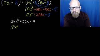 Identifying perfect square form (ASL)