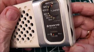 TRRS #2153 - Sanyo RP-1250 AM Pocket Radio From Jeff